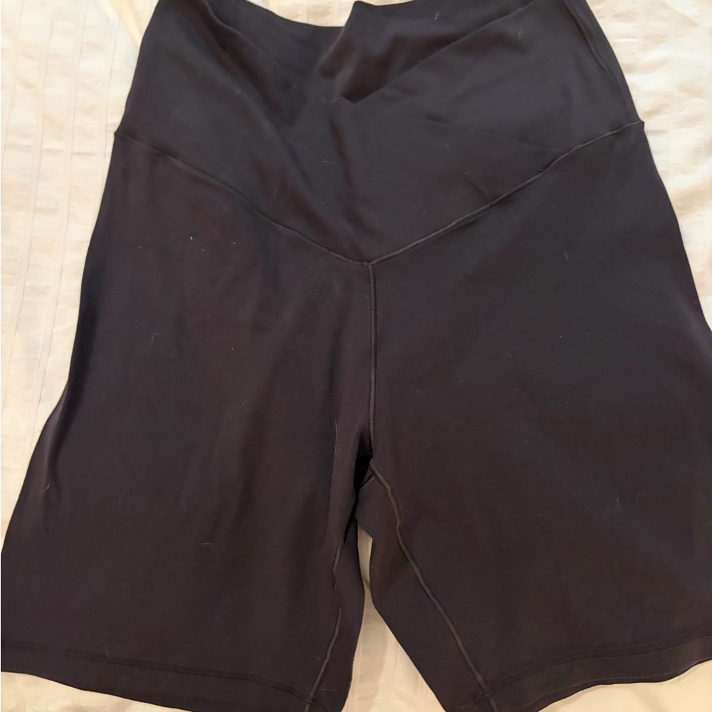 aerie Black High-Rise V-Waist Bike Shorts